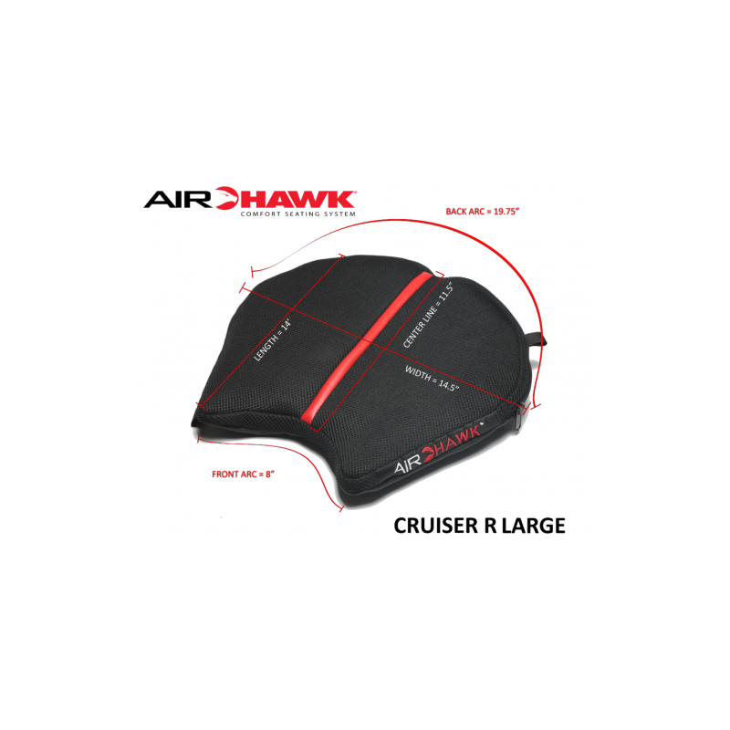 COUSSIN AIRHAWK CRUISE-R LG SEAT PAD 14&quot;LX14.5&quot;W