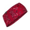 ZAN bandeau paisley rouge